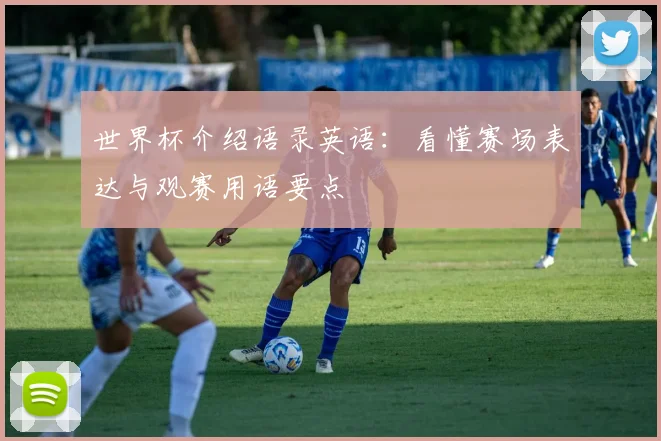 世界杯介绍语录英语：看懂赛场表达与观赛用语要点